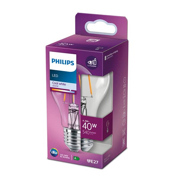 Philips Led Cl A60 Cl Nd 40w E27 - Afbeelding 2