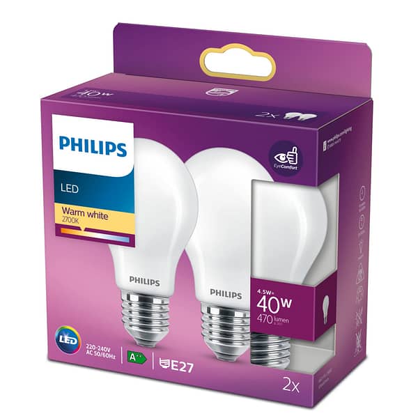 Philips Led Cl A60 Fr Nd 40w E27 - Afbeelding 2