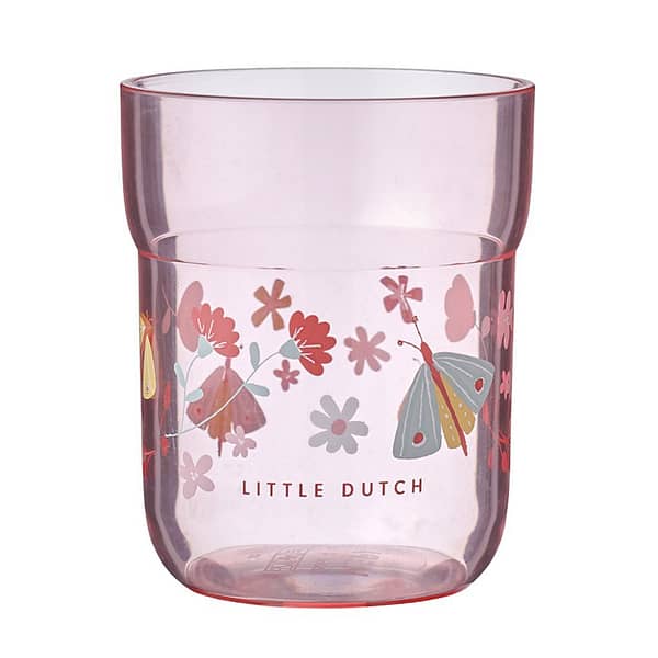 Mepal Kinderglas Little Dutch Flowers and Butterflies 250 ml Roze