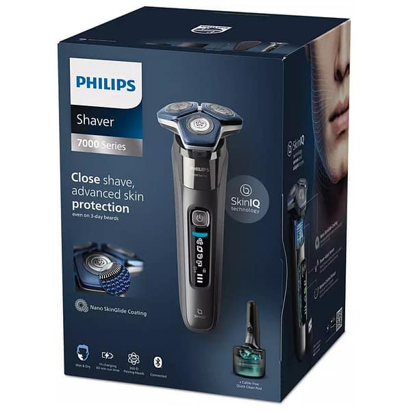 Philips S7887/55 Shaver series 7000 Elektrisch Scheerapparaat Chroom/Blauw - Afbeelding 2