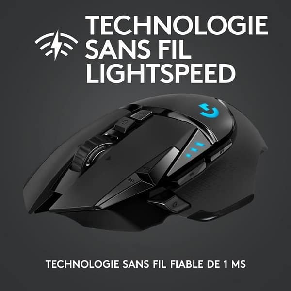 Souris gamer - Sans fil - Logitech G - G502 Hero - Noir - Afbeelding 2