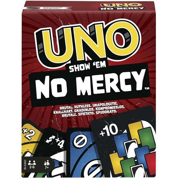 Mattel Games - UNO No Mercy-Jeu de cartes pour toute la famille, enfants et adultes HWV18