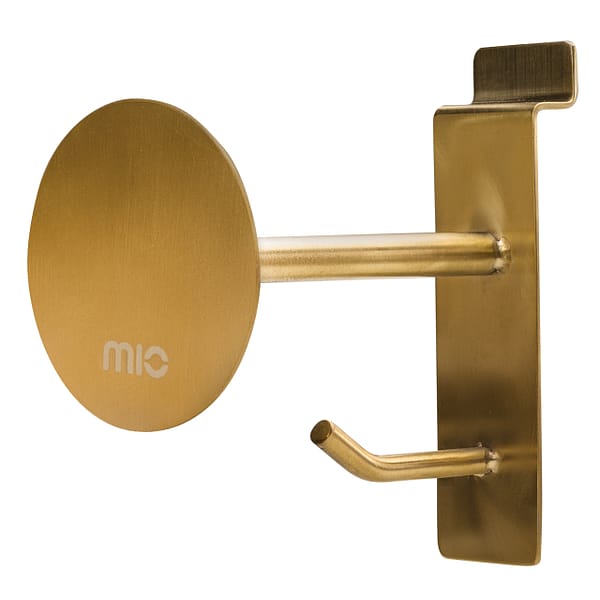 POS - MIO - Slatwal Hook for Phone Case Adjustable Angle Brushed Gold