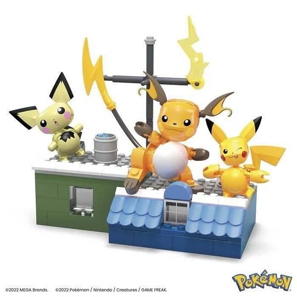 MEGA Pokémon-Coffret de construction Pikachu-Coffret avec 3 figurines articulées (160 pieces) pour enfants HKT23 - Afbeelding 2