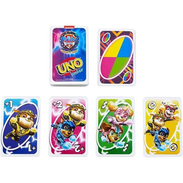 Mattel Games - Uno Junior-Pat' Patrouille : La Super Patrouille-Jeu de cartes HPY62 - Afbeelding 3