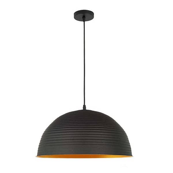 Homestyle Pro MK101-GB Industriële Hanglamp 42x22 cm Zwart/Goud/Metaal