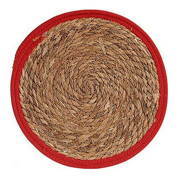 Placemat Bruin Rood Natuurlijke Vezel (Ø 35 cm)