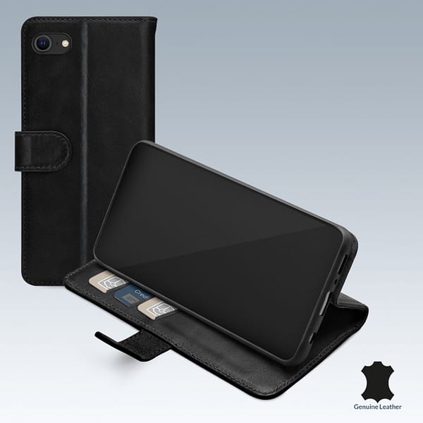 Mobilize Leather Wallet Apple iPhone 6/6S/7/8/SE (2020/2022) Black