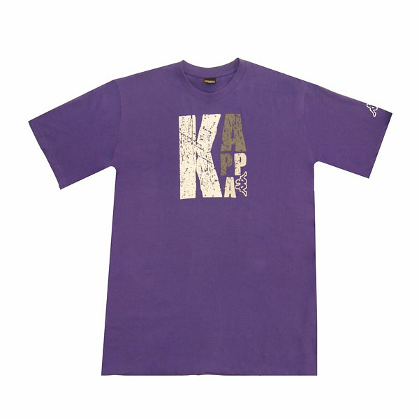 Heren-T-Shirt met Korte Mouwen Kappa Sportswear Logo Paars Maat M