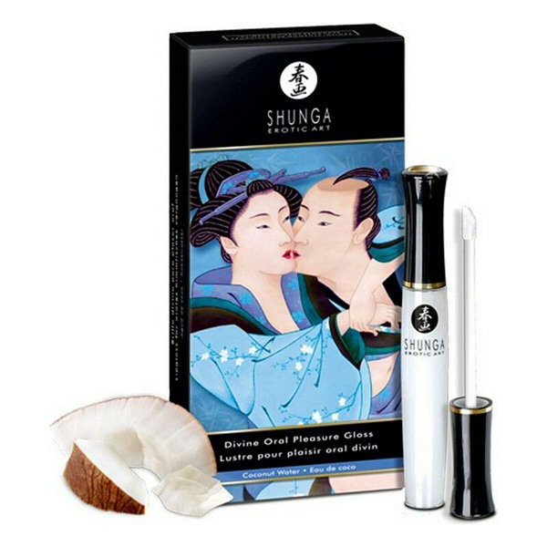 Goddelijk Oraal Plezier Gloss Kokosnootwater Shunga SH7910 - Afbeelding 3