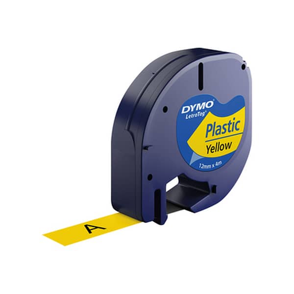 Gelamineerd tape Dymo S0721620 Zwart/Geel - Afbeelding 2