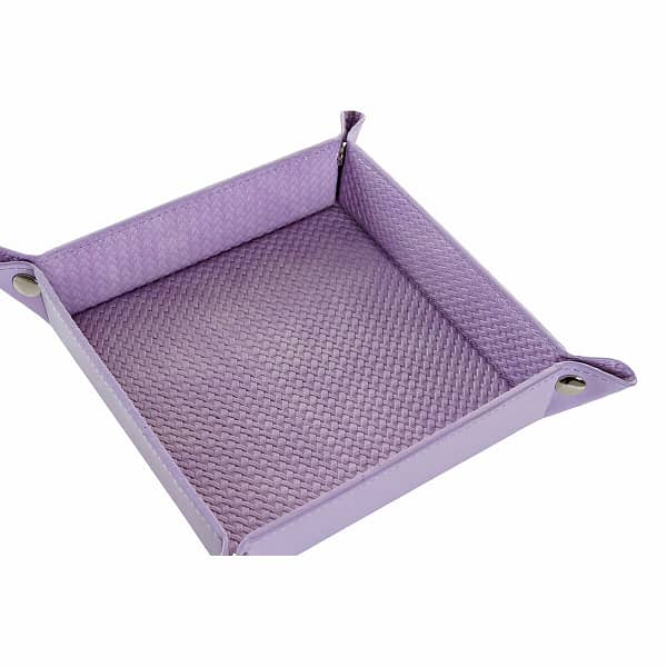 Valet Tray DKD Home Decor Lila Polyurethaan 20 x 20 x 4 cm Romantiek - Afbeelding 3