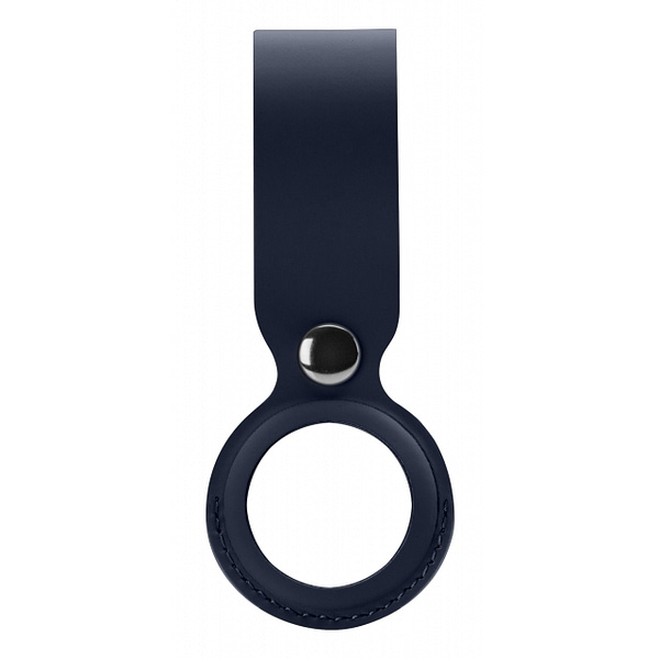 Xccess PU Leather Airtag Loop Dark Blue