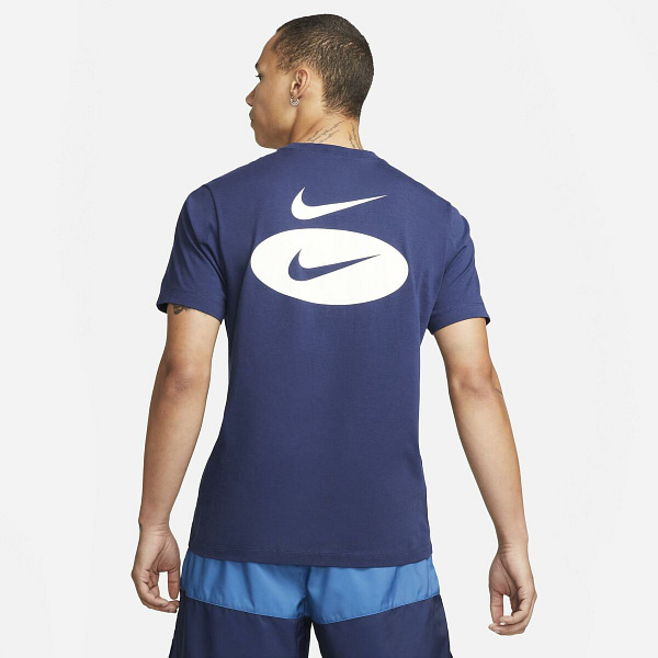 Shirt Nike TEE ESS CORE 4 DM6409 410  Marineblauw Maat L - Afbeelding 3