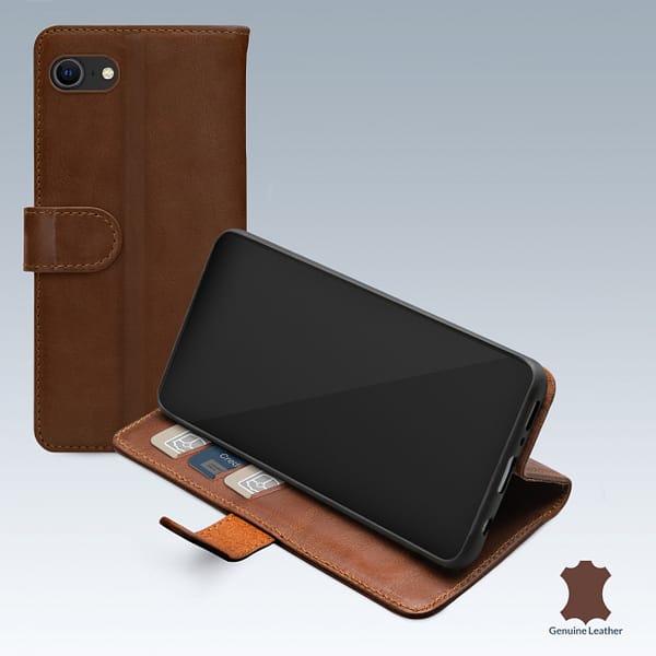 Mobilize Leather Wallet Apple iPhone 6/6S/7/8/SE (2020/2022) Brown