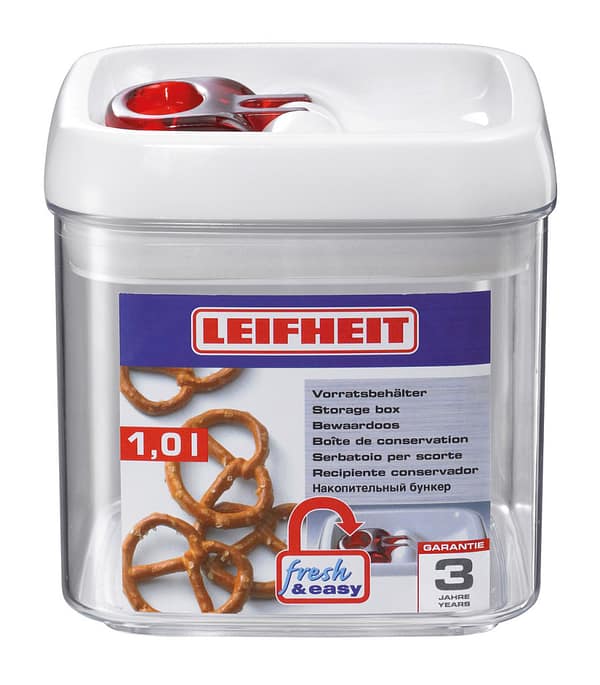 Leifheit 31209 Voorraadbus Fresh & Easy Hoekig 1,0L - Afbeelding 2