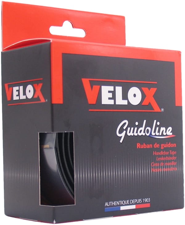 Stuurlint Velox Guidoline High Grip Comfort ø3.5 x 30mm 2.10m - zwart (2 stuks in een doosje)