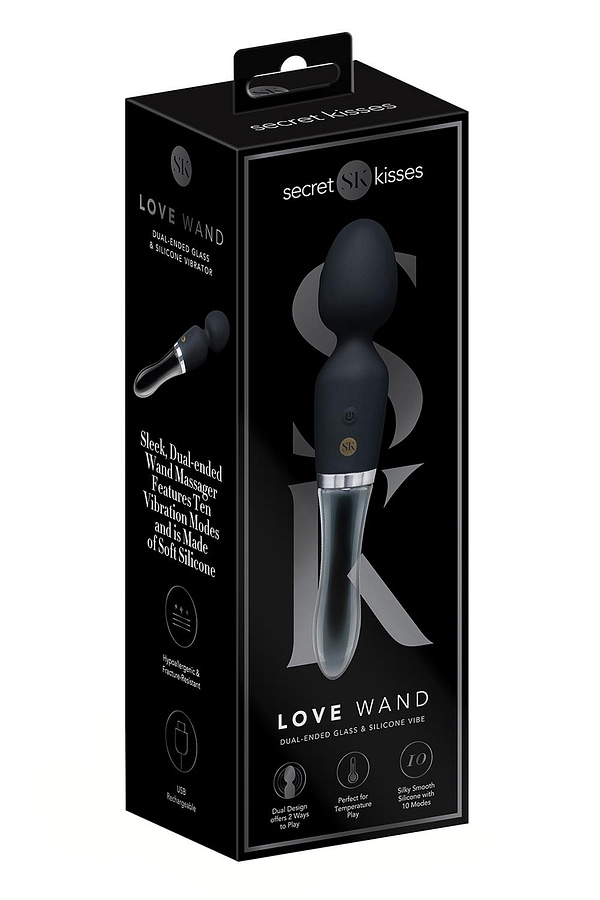 SECRET KISSES GLASS BLACK MAGIC WAND - Afbeelding 2