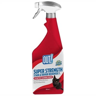 OUT! SUPER STRENGHT STAIN & ODOUR REMOVER 500 ML